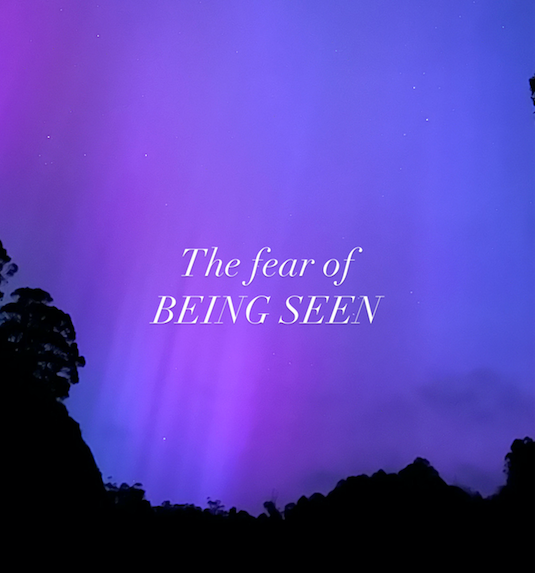 The fear of being seen...